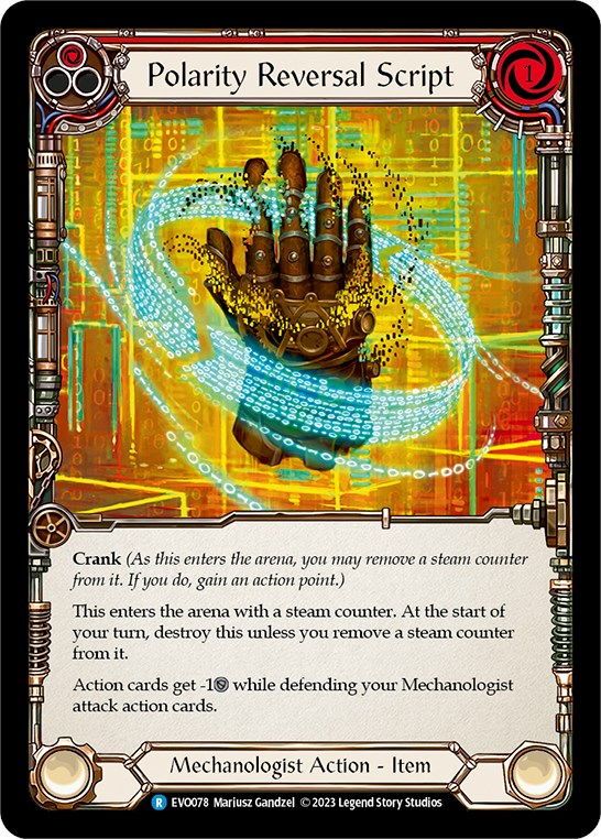 Polarity Reversal Script [EVO078] (Bright Lights)  Rainbow Foil | Webway Games