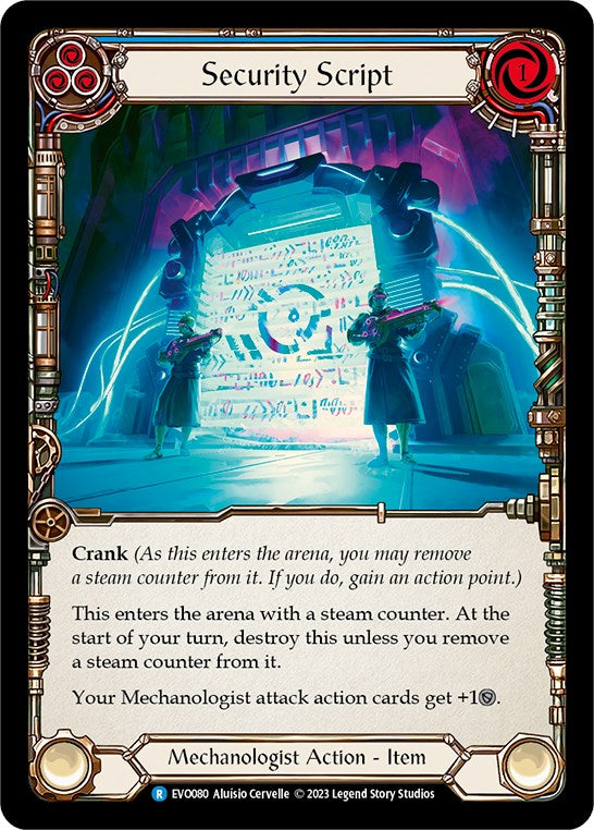 Security Script [EVO080] (Bright Lights)  Rainbow Foil | Webway Games