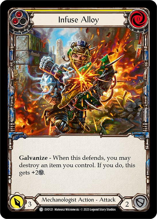 Infuse Alloy (Yellow) [EVO121] (Bright Lights)  Rainbow Foil | Webway Games