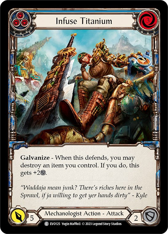 Infuse Titanium (Blue) [EVO125] (Bright Lights)  Rainbow Foil | Webway Games