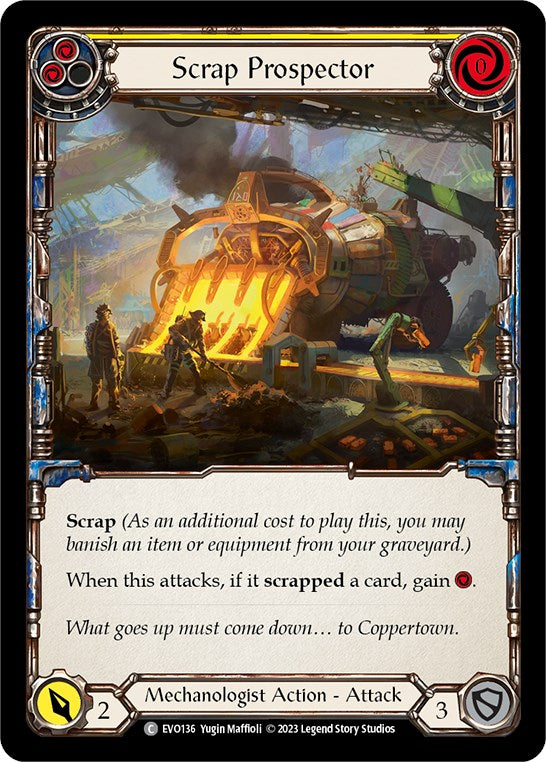 Scrap Prospector (Yellow) [EVO136] (Bright Lights) | Webway Games