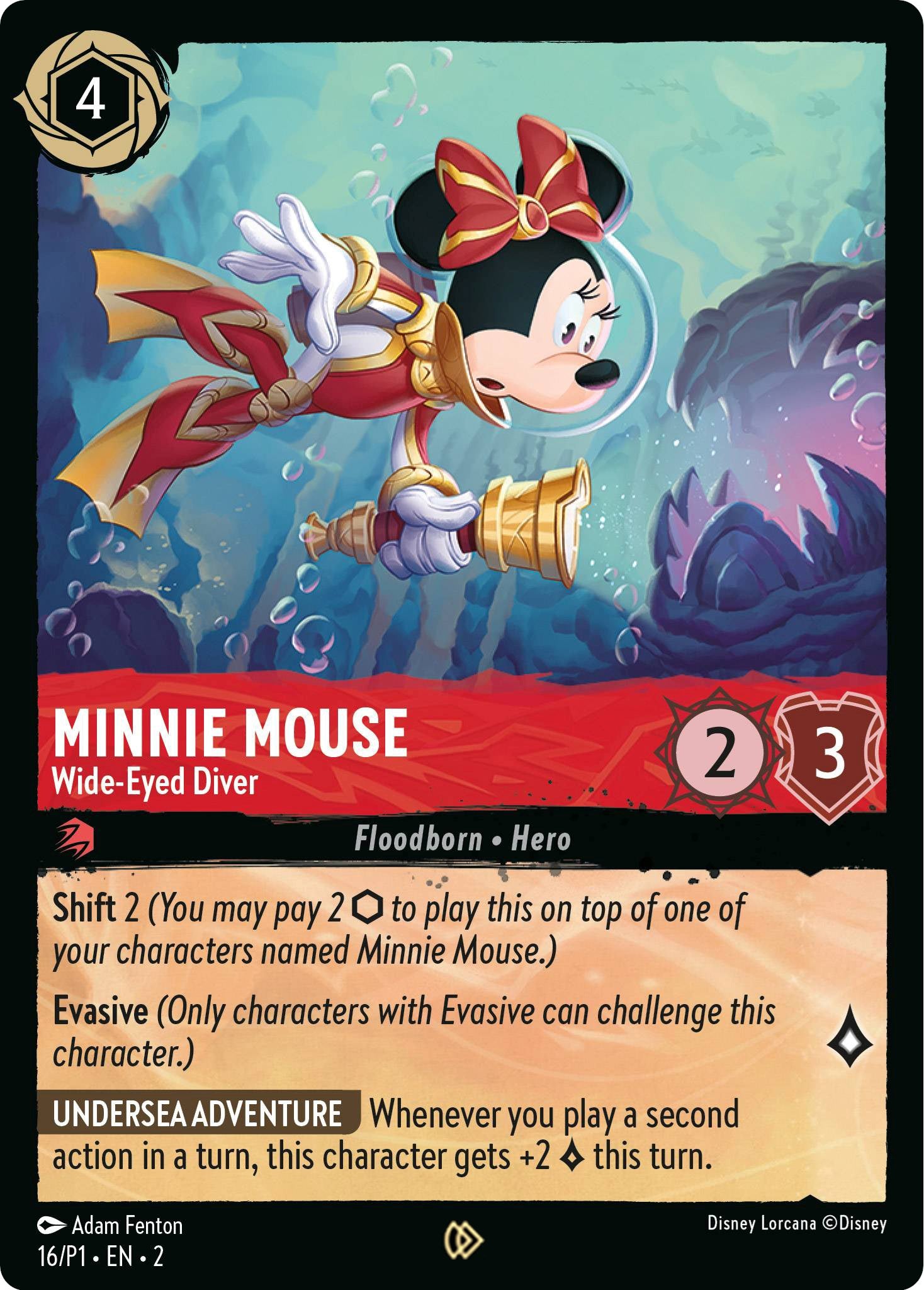 Minnie Mouse - Wide-Eyed Diver (16) [Promo Cards] | Webway Games