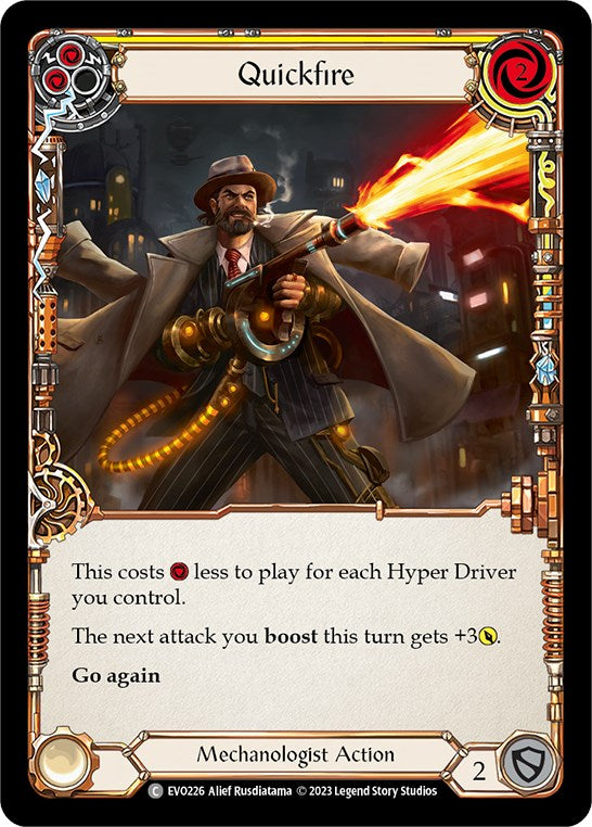 Quickfire (Yellow) [EVO226] (Bright Lights)  Rainbow Foil | Webway Games