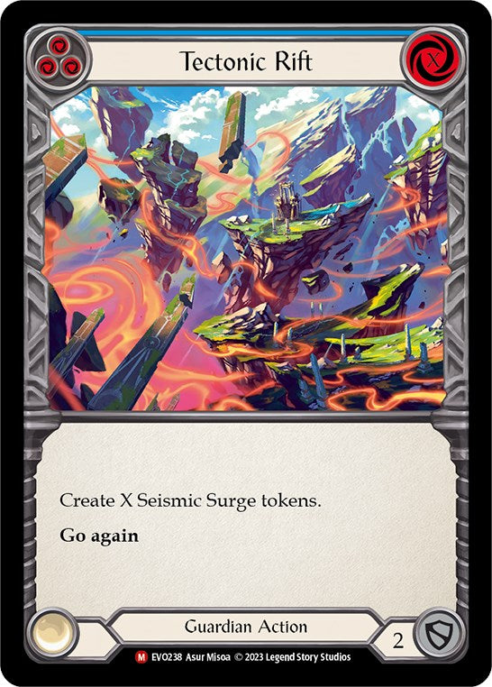 Tectonic Rift [EVO238] (Bright Lights)  Rainbow Foil | Webway Games