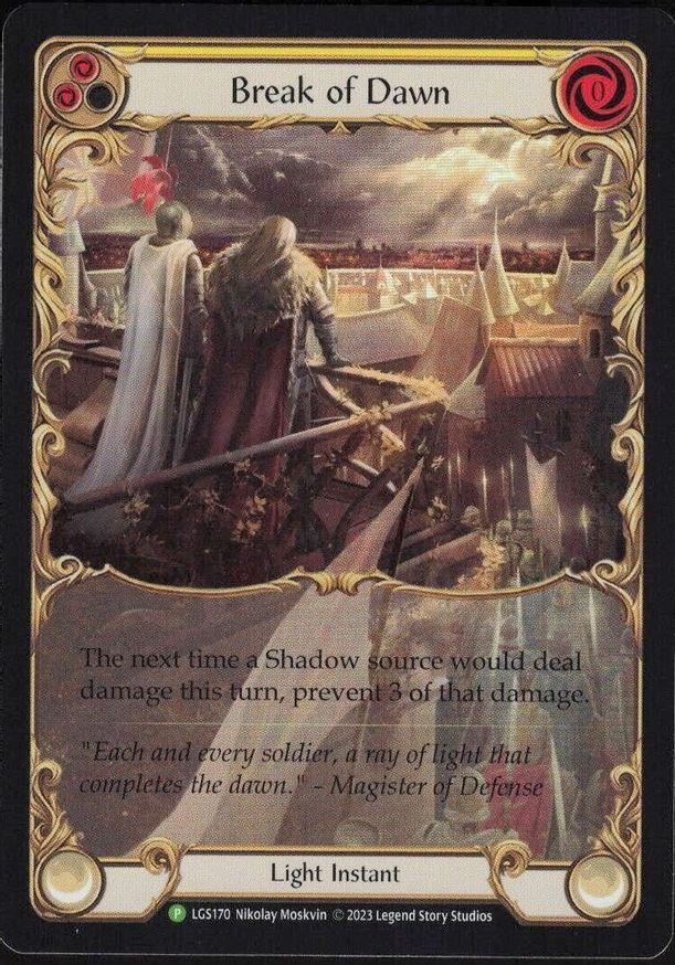 Break of Dawn (Yellow) [LGS170] (Promo)  Rainbow Foil | Webway Games