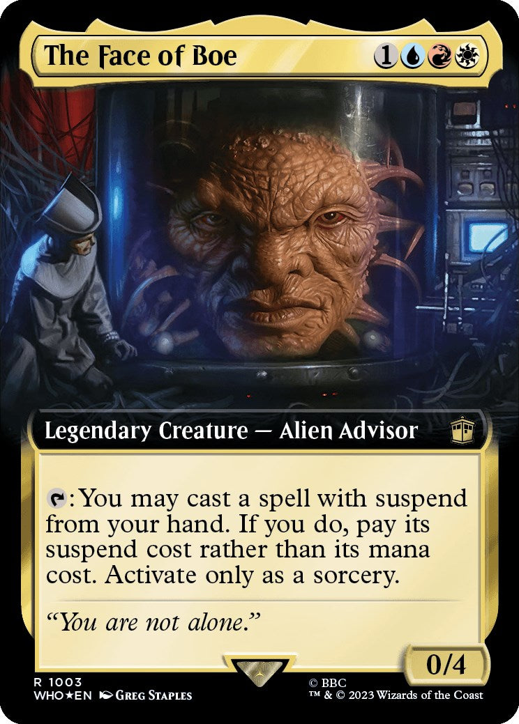 The Face of Boe (Extended Art) (Surge Foil) [Doctor Who] | Webway Games