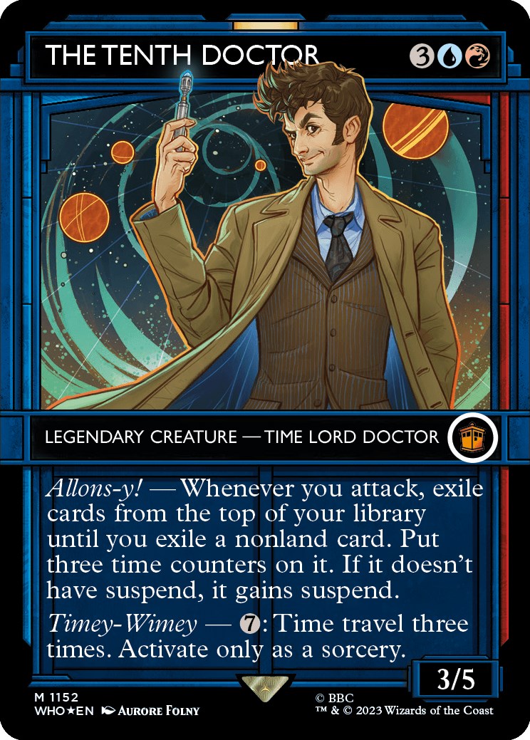 The Tenth Doctor (Showcase) (Surge Foil) [Doctor Who] | Webway Games