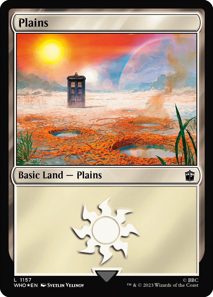 Plains (1157) (Surge Foil) [Doctor Who] | Webway Games