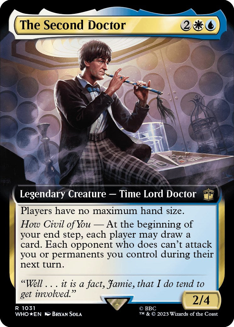 The Second Doctor (Extended Art) (Surge Foil) [Doctor Who] | Webway Games