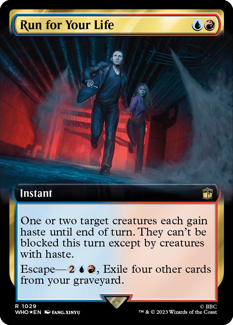 Run for Your Life (Extended Art) (Surge Foil) [Doctor Who] | Webway Games