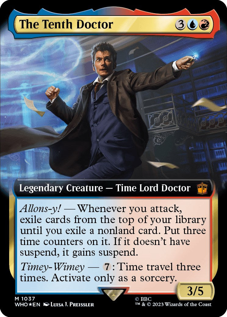 The Tenth Doctor (Extended Art) (Surge Foil) [Doctor Who] | Webway Games