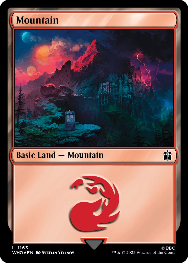Mountain (1163) (Surge Foil) [Doctor Who] | Webway Games