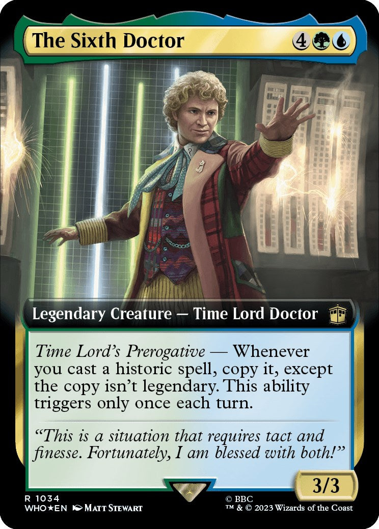 The Sixth Doctor (Extended Art) (Surge Foil) [Doctor Who] | Webway Games