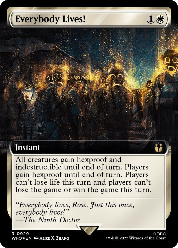 Everybody Lives! (Extended Art) (Surge Foil) [Doctor Who] | Webway Games