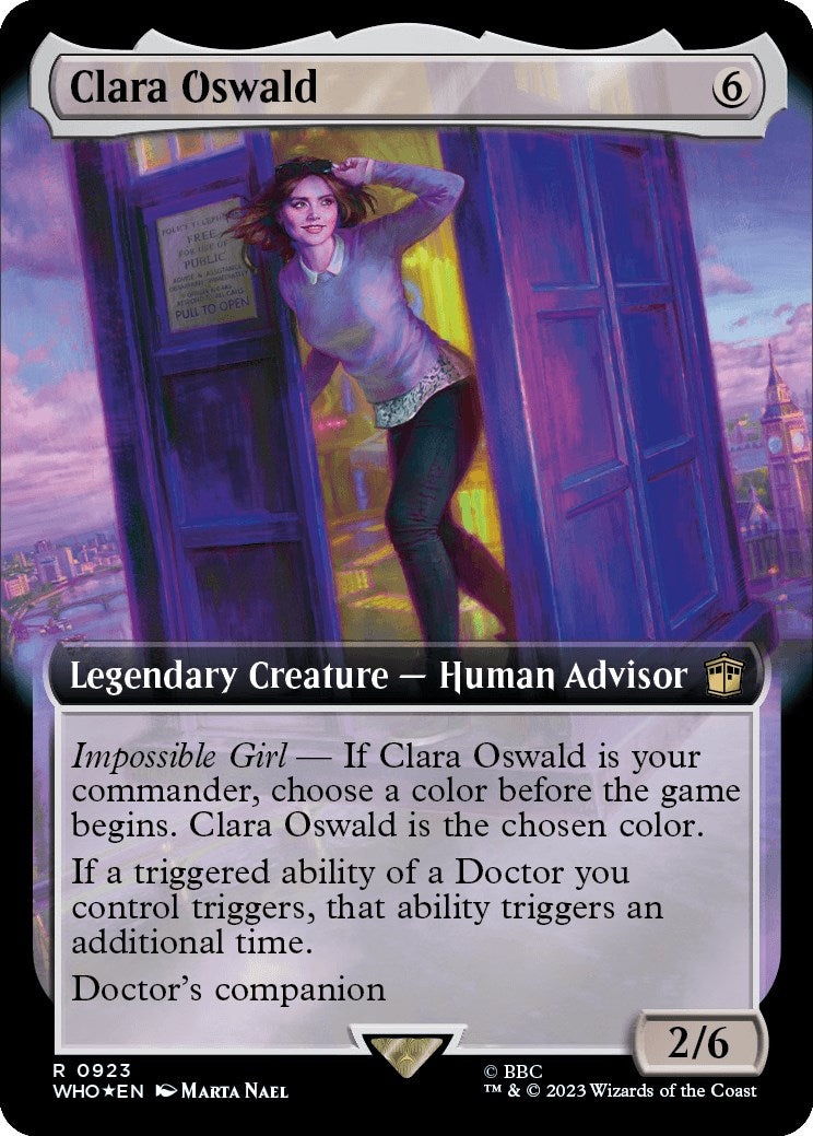 Clara Oswald (Extended Art) (Surge Foil) [Doctor Who] | Webway Games
