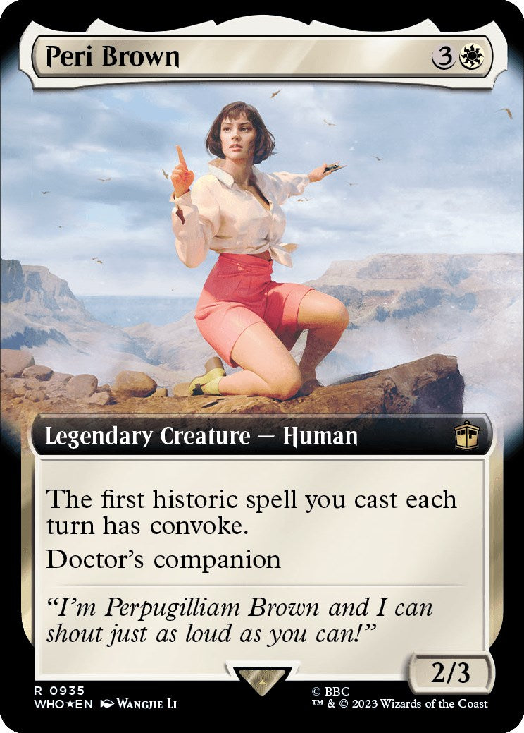 Peri Brown (Extended Art) (Surge Foil) [Doctor Who] | Webway Games