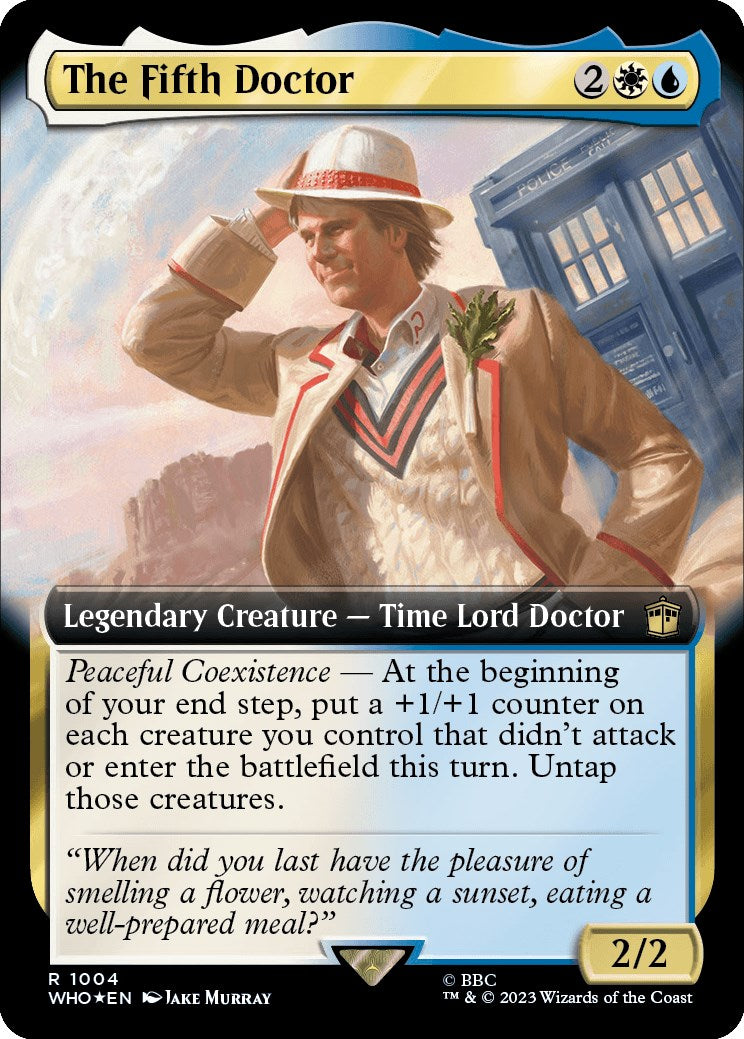 The Fifth Doctor (Extended Art) (Surge Foil) [Doctor Who] | Webway Games