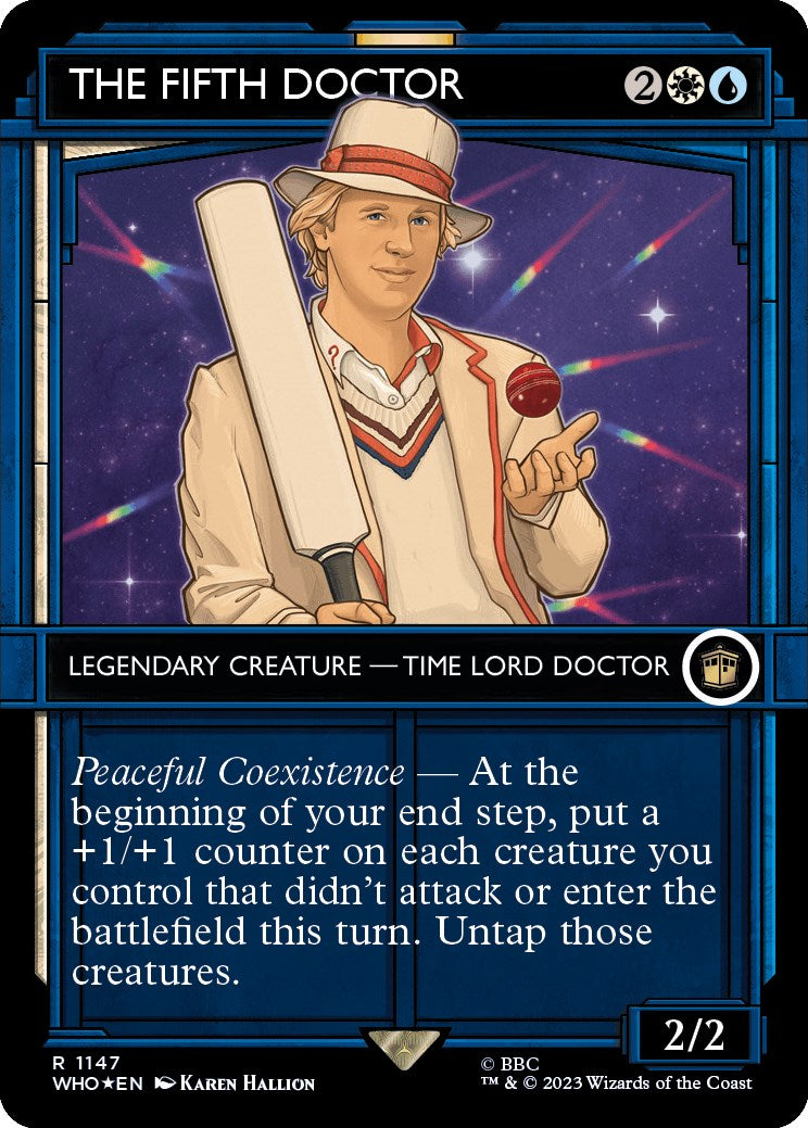 The Fifth Doctor (Showcase) (Surge Foil) [Doctor Who] | Webway Games