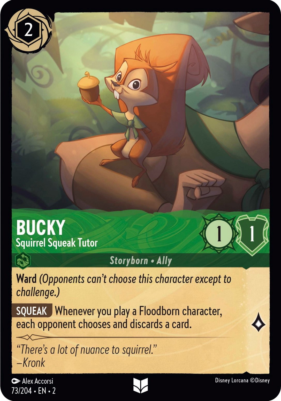 Bucky - Squirrel Squeak Tutor (73/204) [Rise of the Floodborn] | Webway Games
