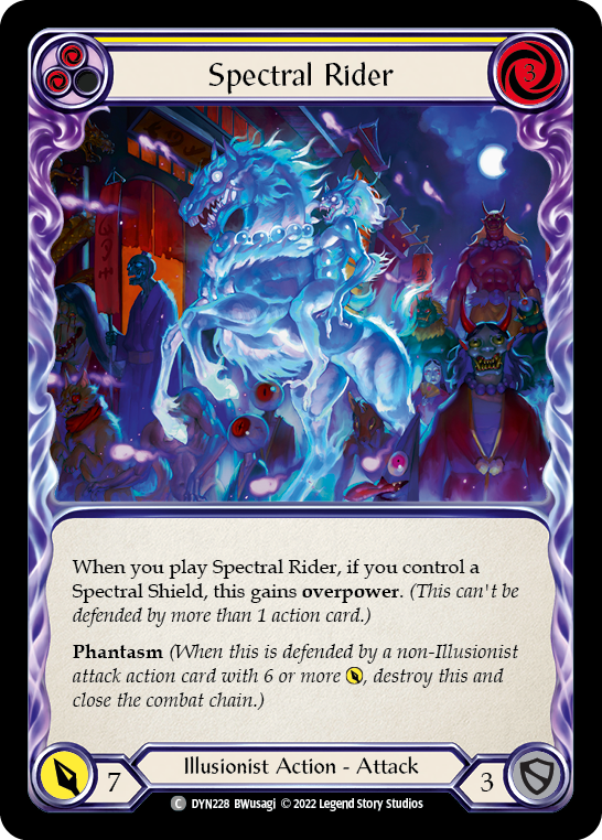 Spectral Rider (Yellow) [DYN228] (Dynasty) | Webway Games