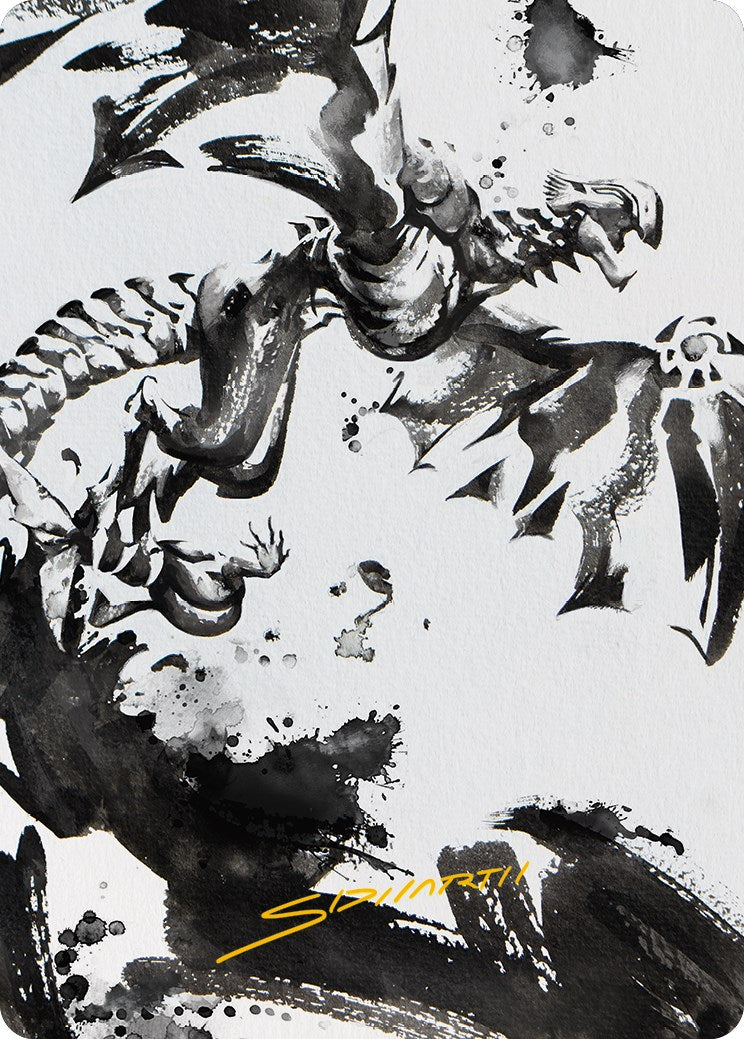 Quicksilver Fisher Art Card (Gold-Stamped Signature) [Phyrexia: All Will Be One Art Series] | Webway Games