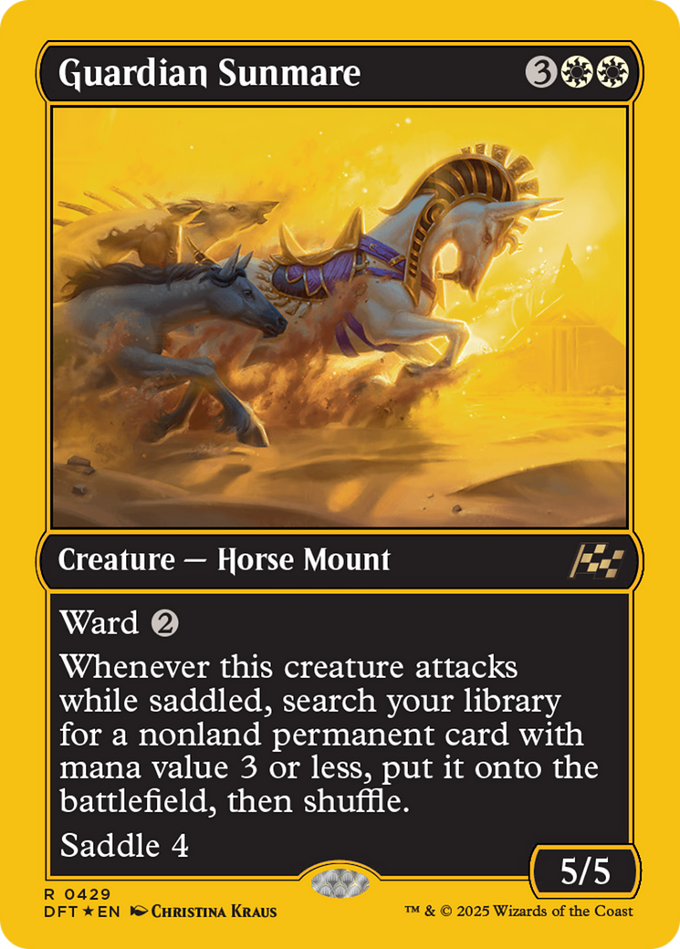 Guardian Sunmare (First-Place Foil) [Aetherdrift] | Webway Games