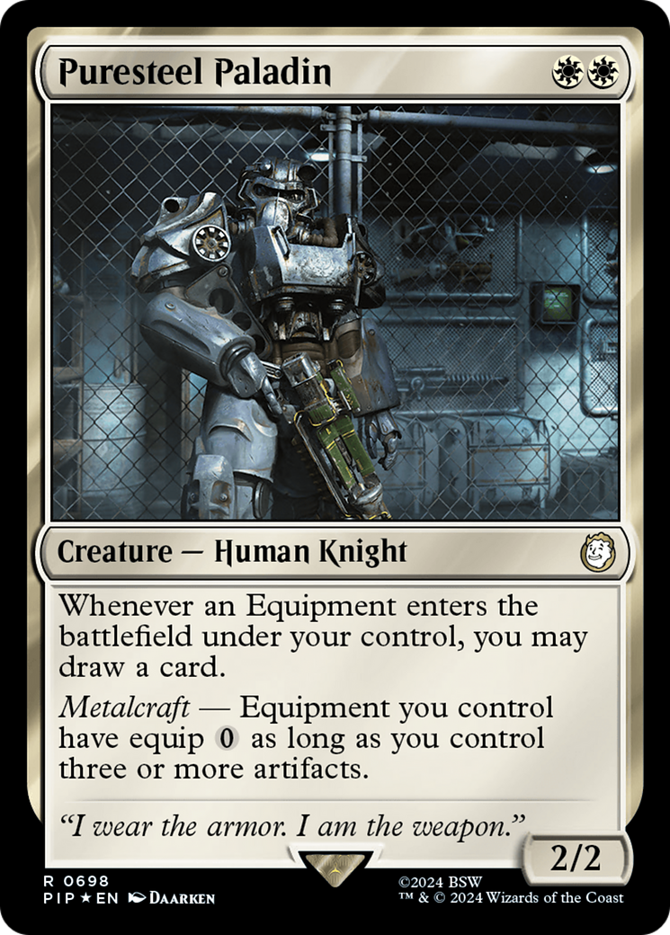 Puresteel Paladin (Surge Foil) [Fallout] | Webway Games