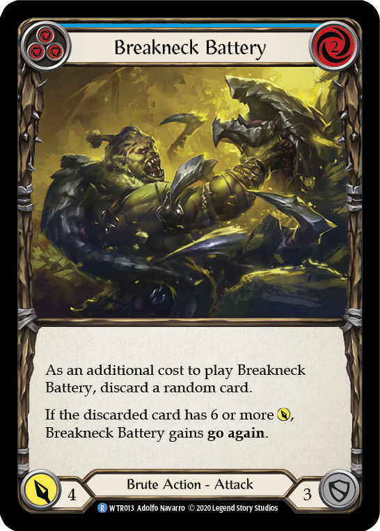 Breakneck Battery (Blue) [U-WTR013] (Welcome to Rathe Unlimited)  Unlimited Normal | Webway Games