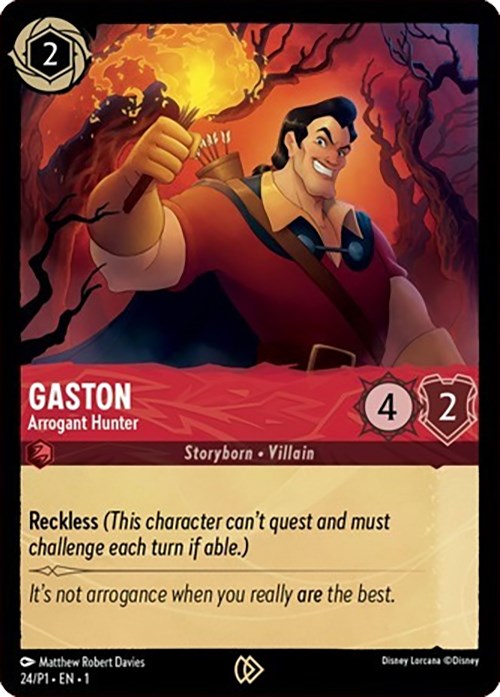 Gaston - Arrogant Hunter (24) [Promo Cards] | Webway Games