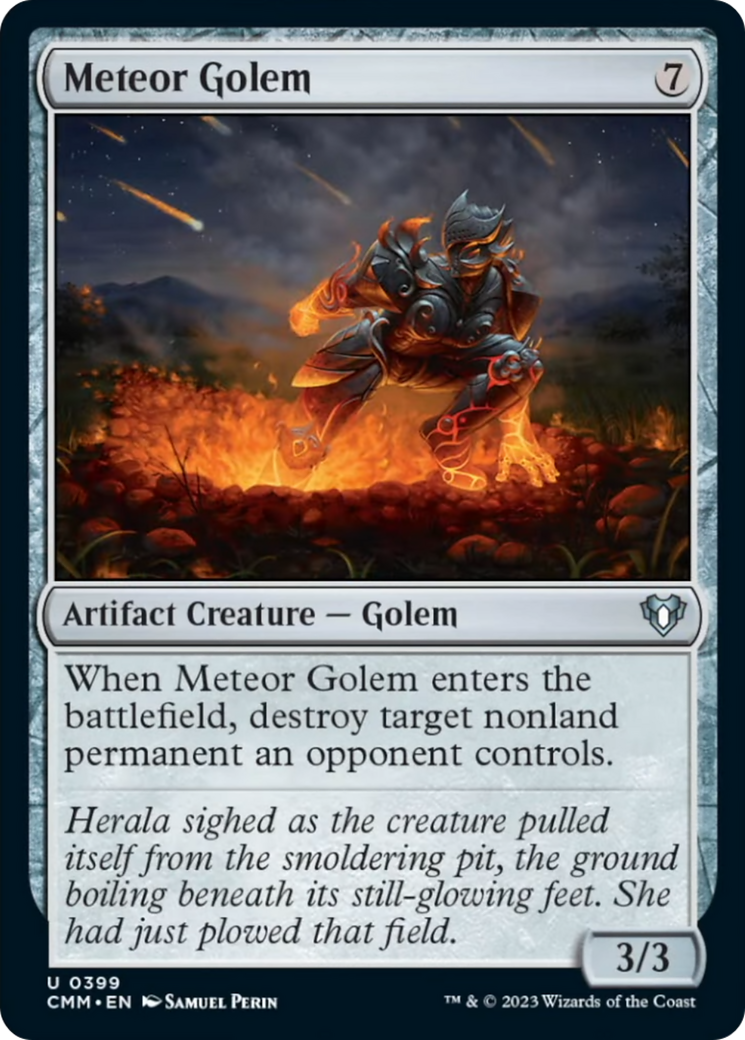 Meteor Golem [Commander Masters] | Webway Games
