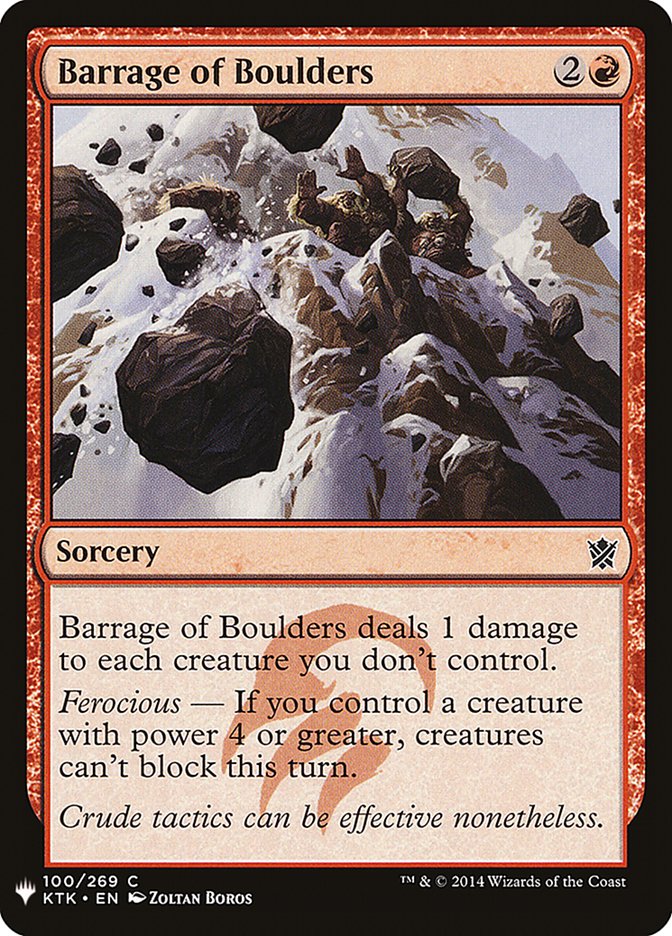 Barrage of Boulders [Mystery Booster] | Webway Games