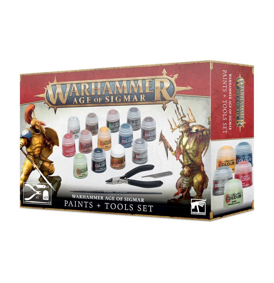 Warhammer Age of Sigmar - Paints + Tools Set | Webway Games