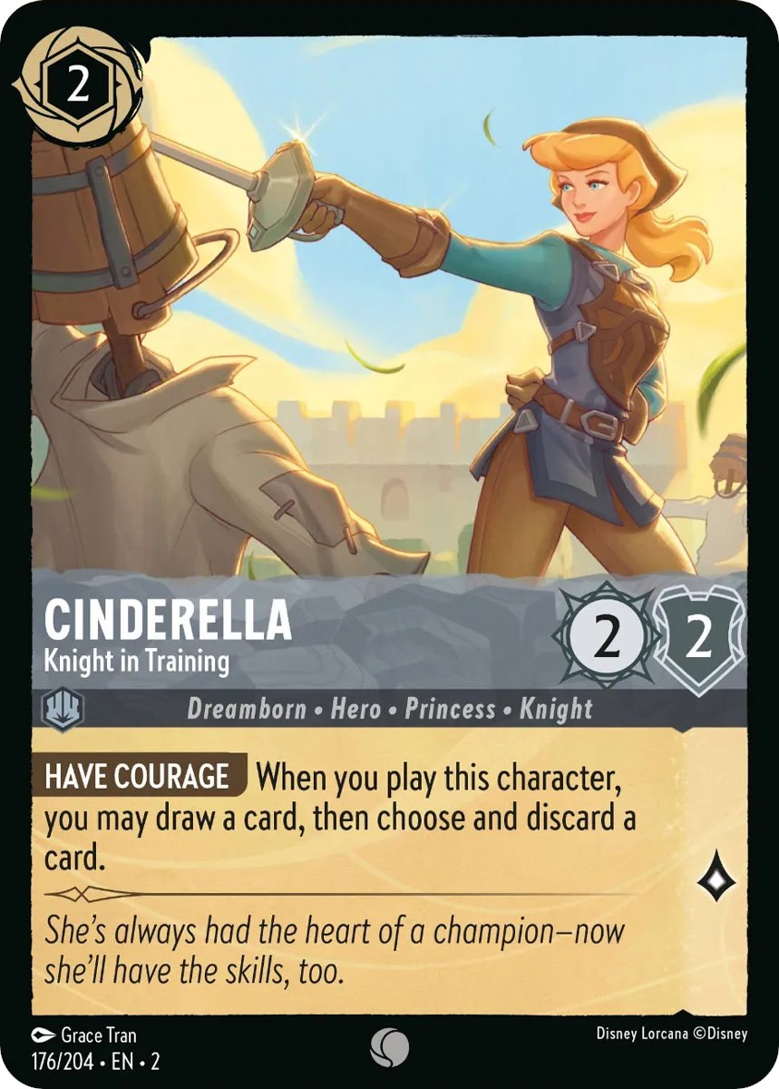 Cinderella - Knight in Training (176/204) [Rise of the Floodborn] | Webway Games
