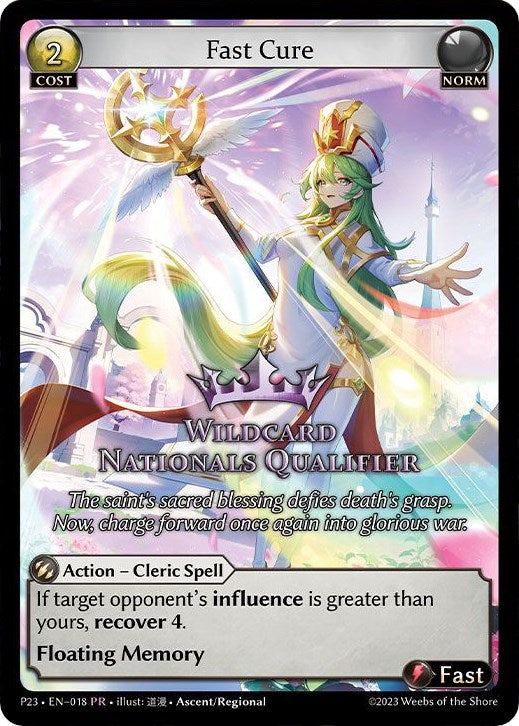 Fast Cure (Wildcard Nationals Qualifier) (23) [Promotional Cards] | Webway Games