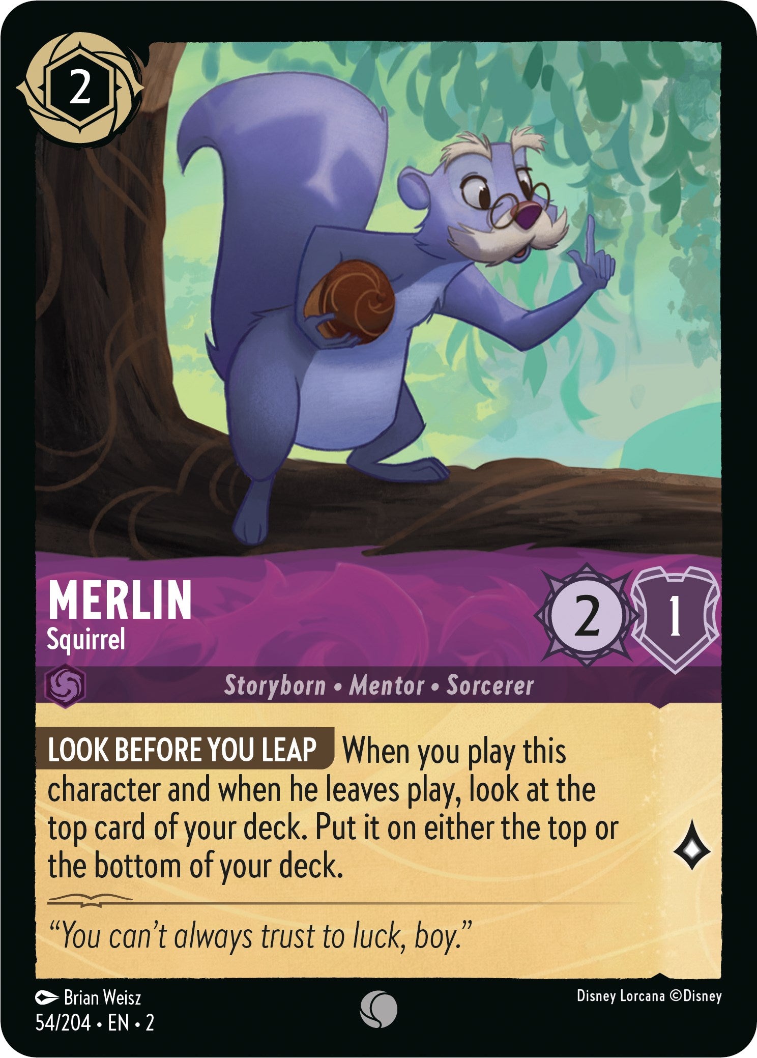 Merlin - Squirrel (54/204) [Rise of the Floodborn] | Webway Games