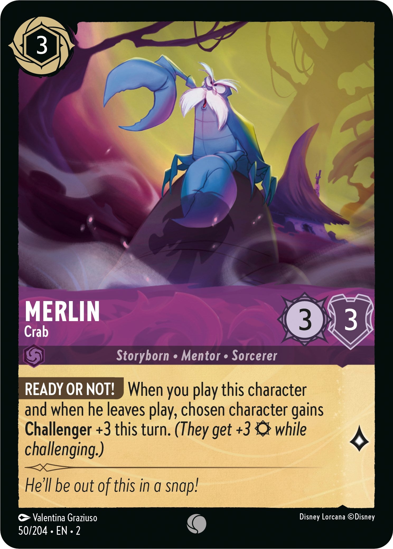 Merlin - Crab (50/204) [Rise of the Floodborn] | Webway Games