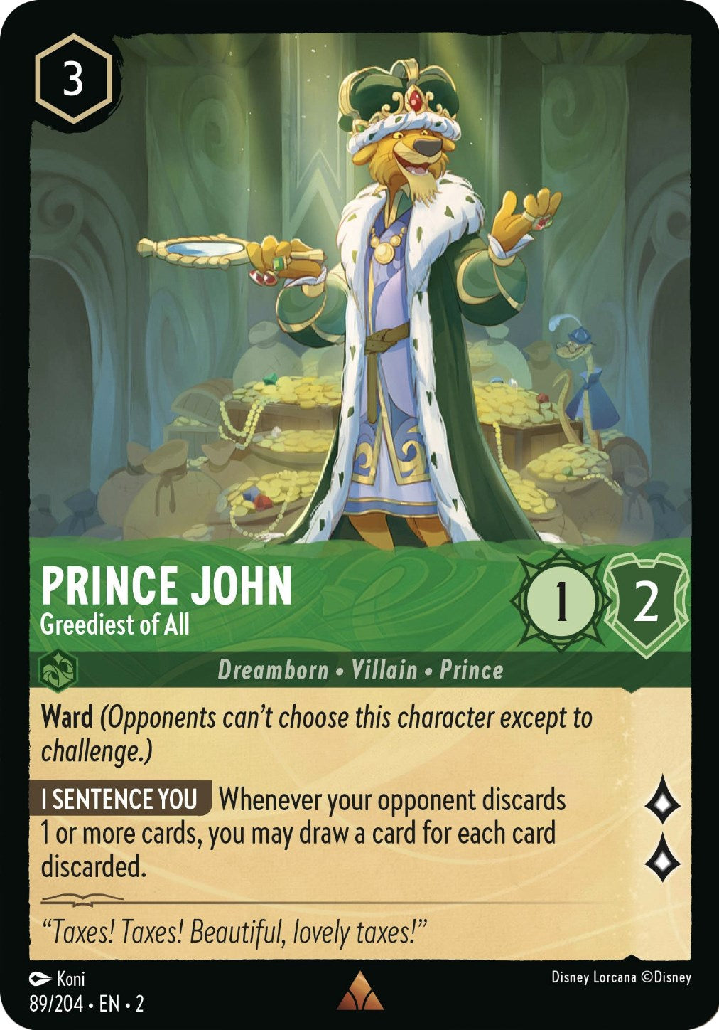 Prince John - Greediest of All (89/204) [Rise of the Floodborn] | Webway Games