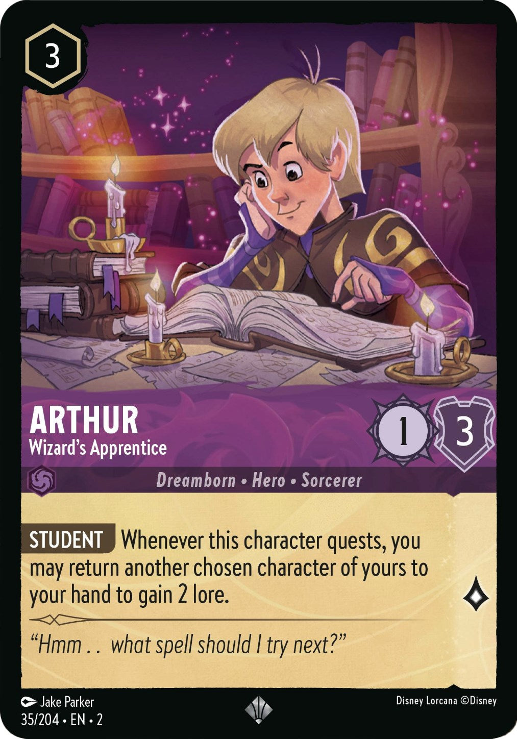 Arthur - Wizard's Apprentice (35/204) [Rise of the Floodborn] | Webway Games