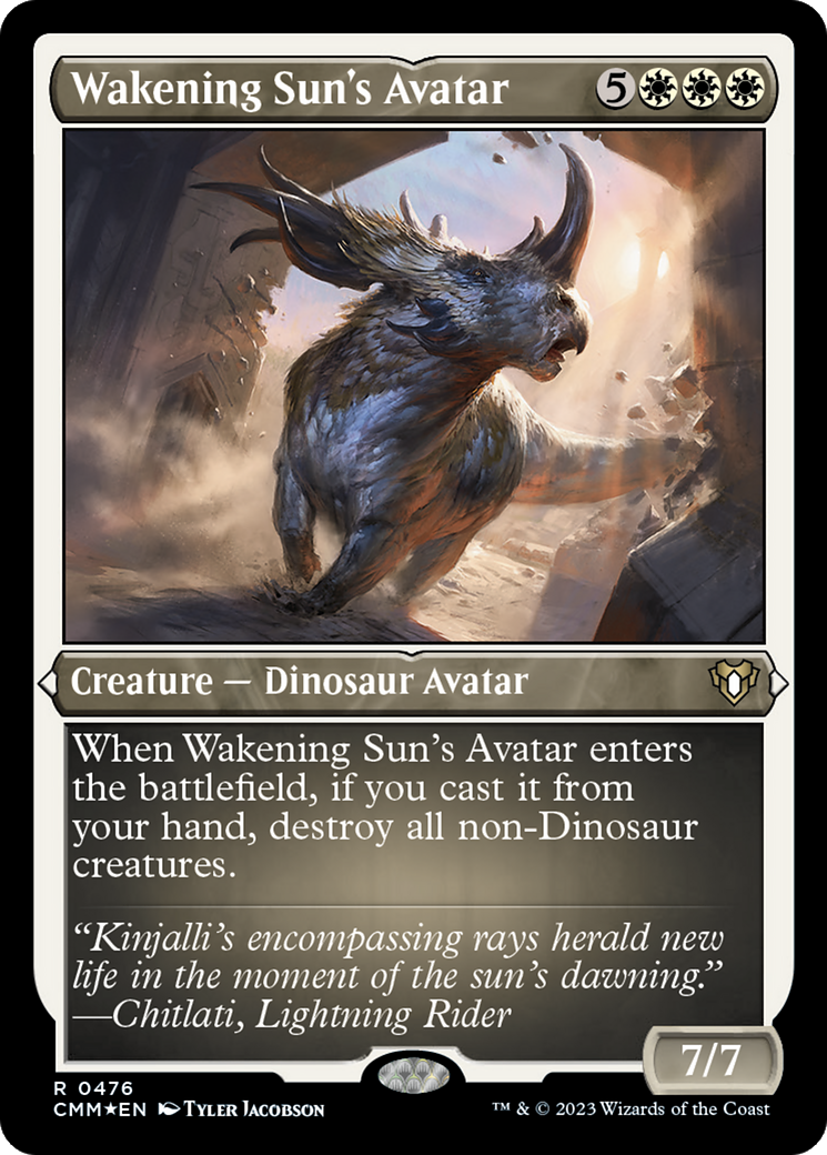 Wakening Sun's Avatar (Foil Etched) [Commander Masters] | Webway Games