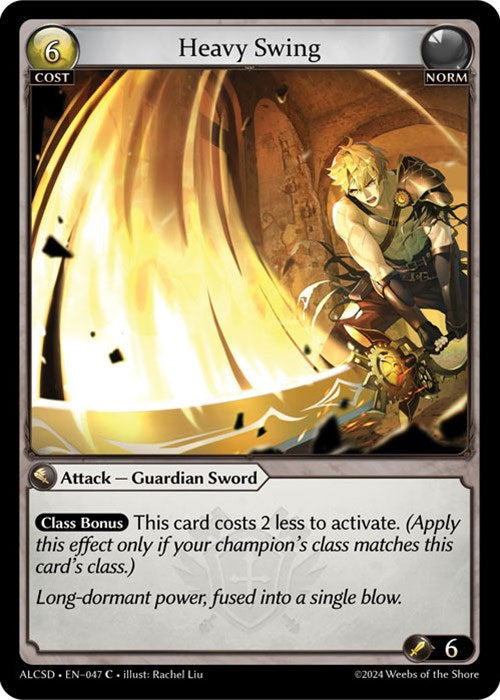 Heavy Swing (047) [Dawn of Ashes: Starter Decks] | Webway Games