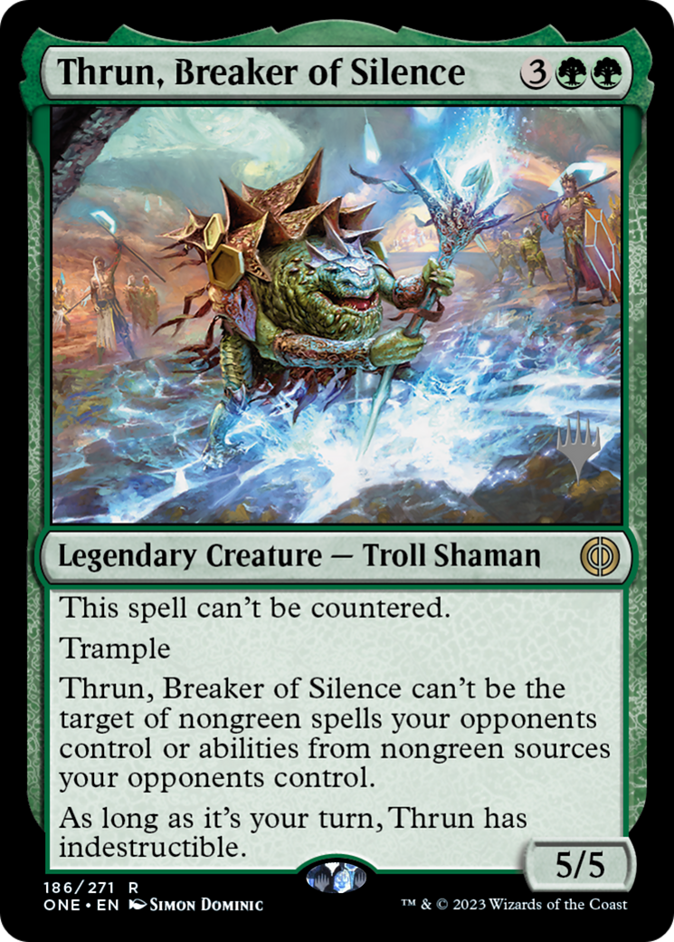 Thrun, Breaker of Silence (Promo Pack) [Phyrexia: All Will Be One Promos] | Webway Games