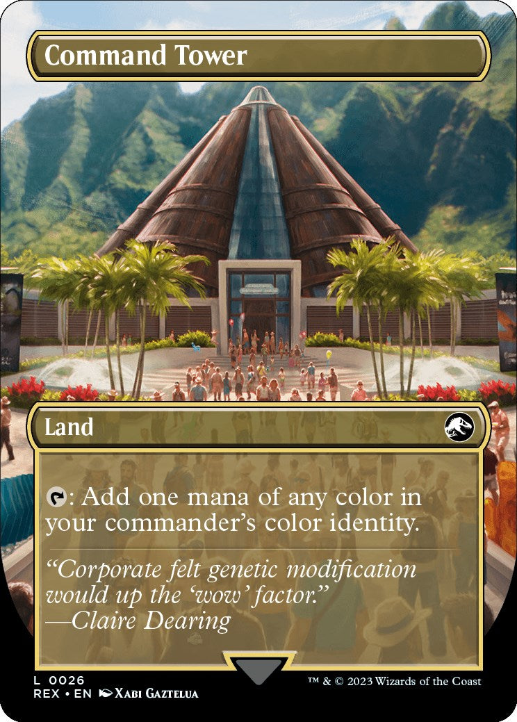 Command Tower // Command Tower (Borderless) [Jurassic World Collection] | Webway Games