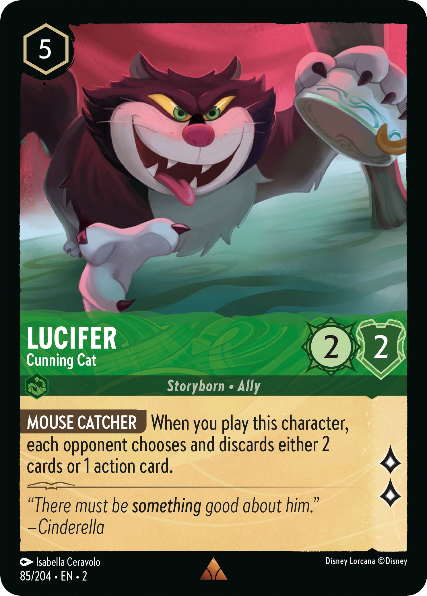 Lucifer - Cunning Cat (85/204) [Rise of the Floodborn] | Webway Games