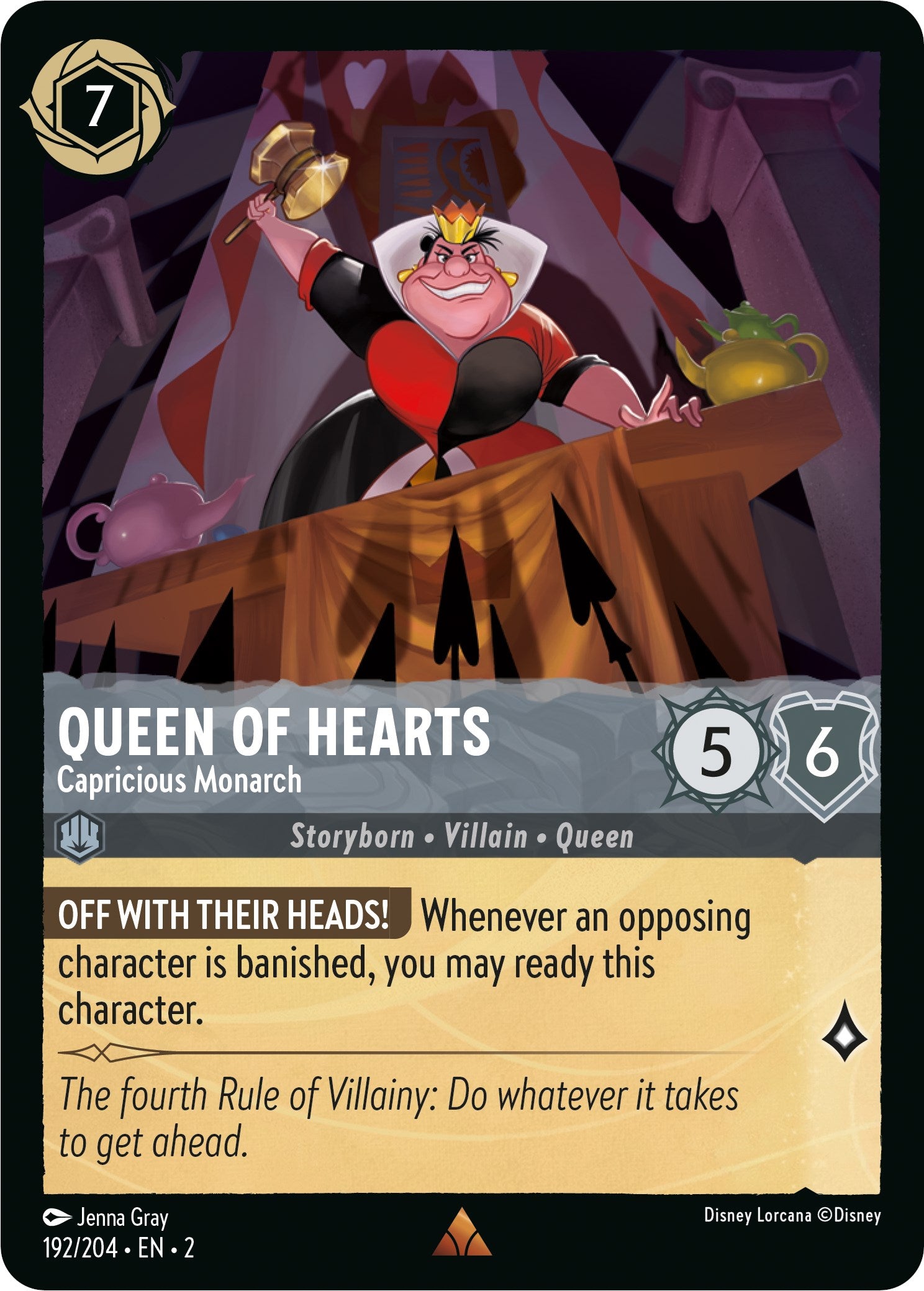 Queen of Hearts - Capricious Monarch (192/204) [Rise of the Floodborn] | Webway Games