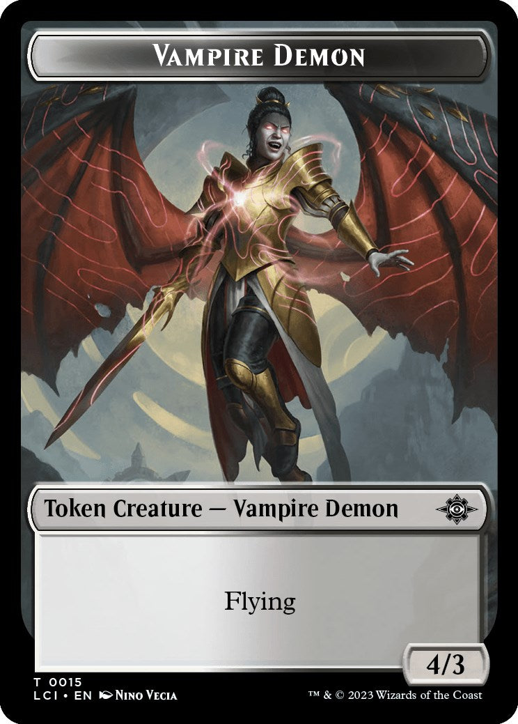 Vampire // Vampire Demon Double-Sided Token [The Lost Caverns of Ixalan Tokens] | Webway Games