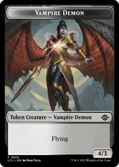 Vampire // Vampire Demon Double-Sided Token [The Lost Caverns of Ixalan Tokens] | Webway Games