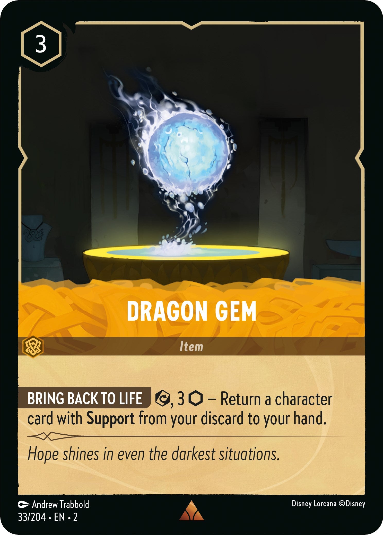 Dragon Gem (33/204) [Rise of the Floodborn] | Webway Games