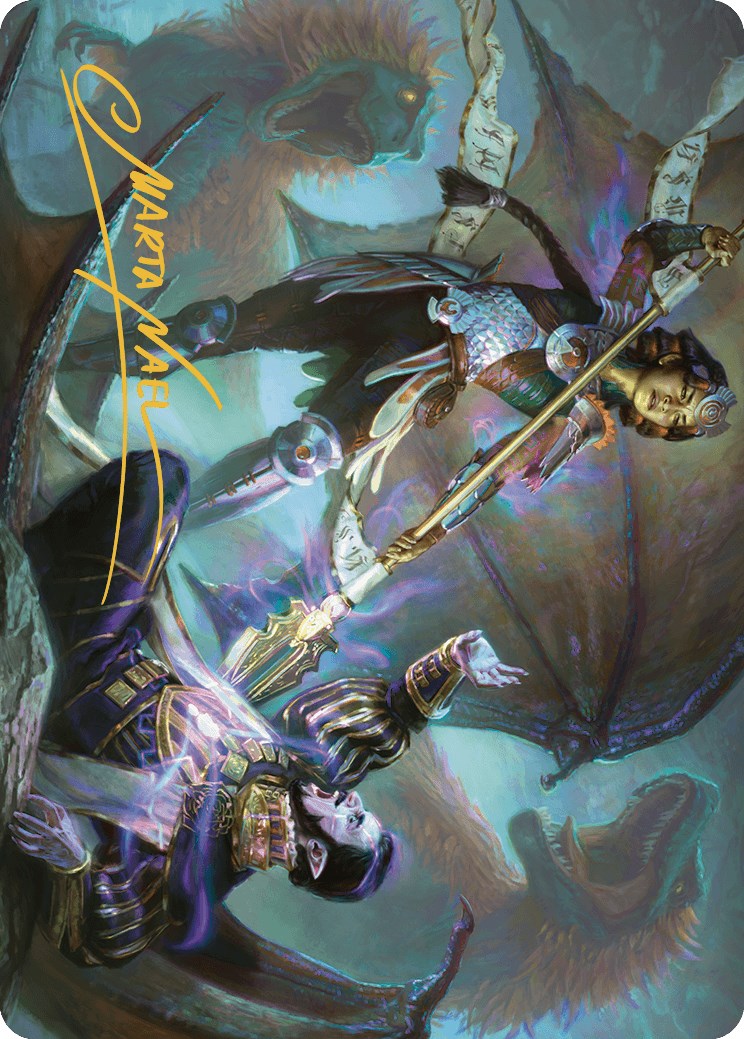 Huatli's Final Strike Art Card (Gold-Stamped Signature) [The Lost Caverns of Ixalan Art Series] | Webway Games