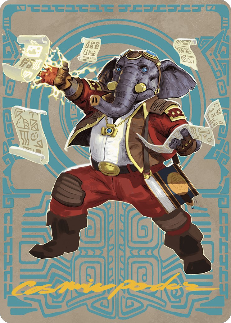 Quintorius Kand Art Card (65/81) (Gold-Stamped Signature) [The Lost Caverns of Ixalan Art Series] | Webway Games