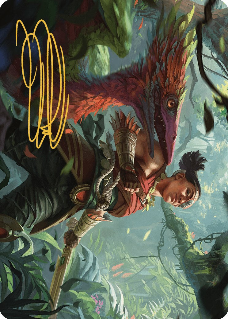 Wayta, Trainer Prodigy Art Card (Gold-Stamped Signature) [The Lost Caverns of Ixalan Art Series] | Webway Games